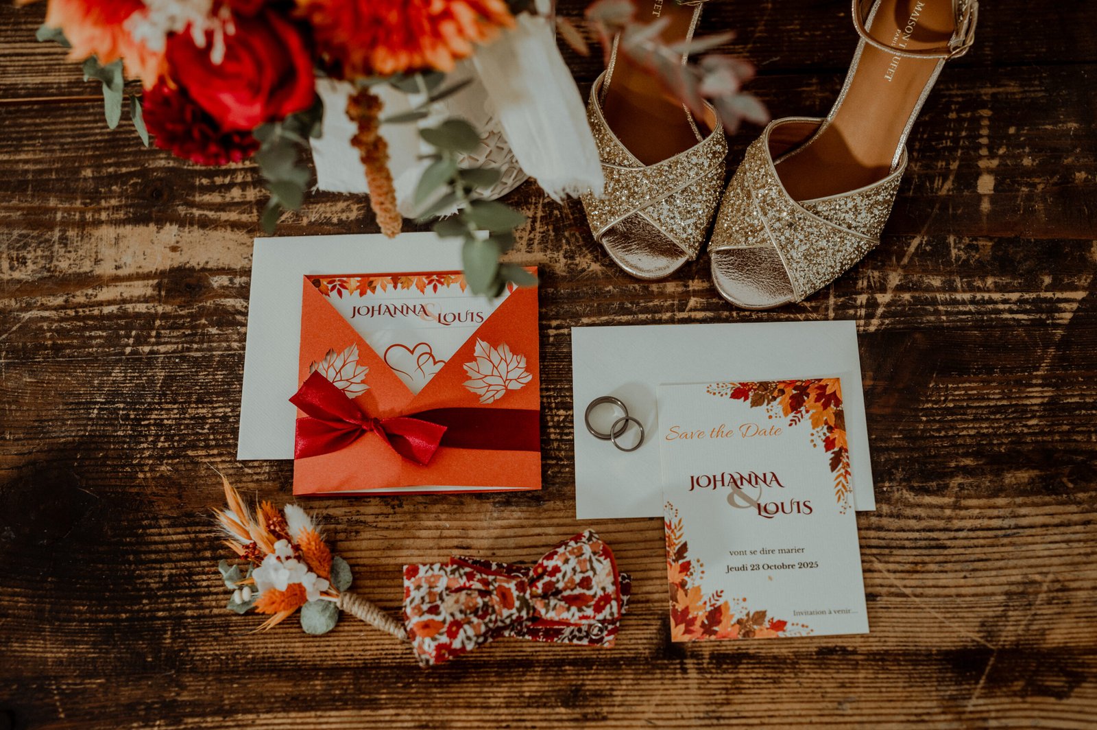 Papeterie de mariage artisanale personnalisée assortie à la cérémonie laïque, création Un jour d'émoi