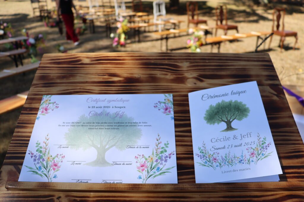certificat d'union ceremonie laïque